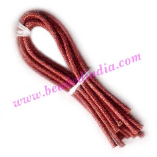 Picture of Cotton Wax Cords 1.0mm (one mm) Round