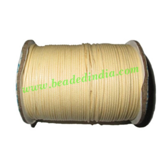 Picture of High quality round cotton waxed cords 0.5mm (half mm)