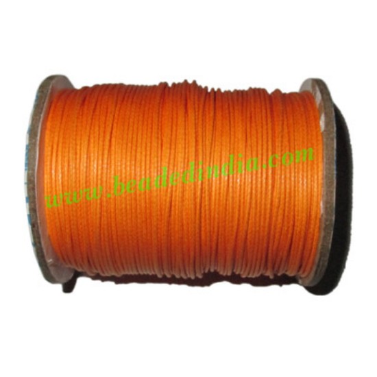 Picture of High quality round cotton waxed cords 0.5mm (half mm)