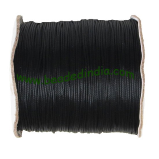 Picture of High quality round cotton waxed cords 0.5mm (half mm)