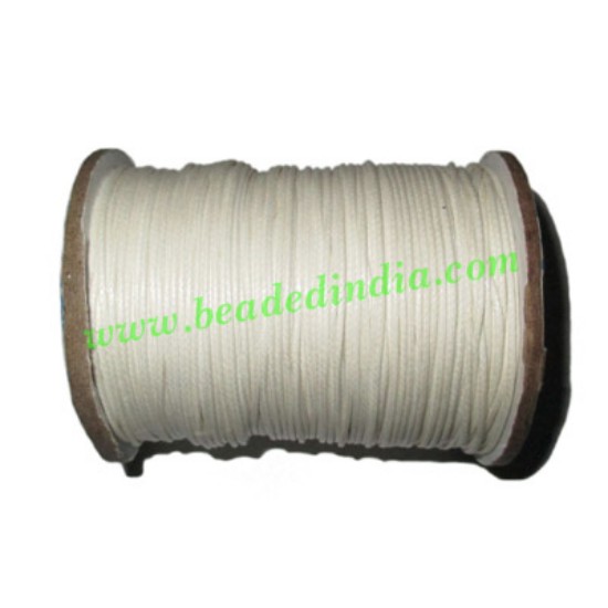 Picture of High quality round cotton waxed cords 1.0mm (one mm)