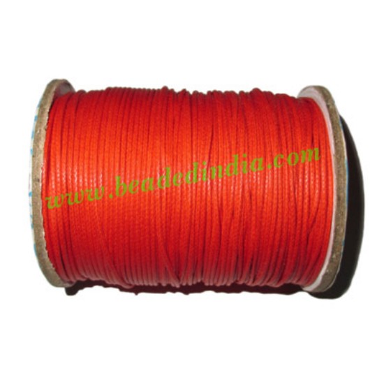 Picture of High quality round cotton waxed cords 1.0mm (one mm)