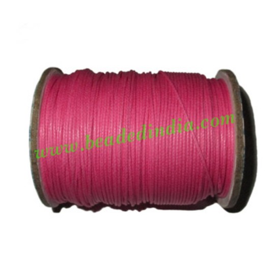 Picture of High quality round cotton waxed cords 1.0mm (one mm)