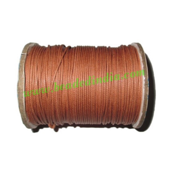 Picture of High quality round cotton waxed cords 1.0mm (one mm)