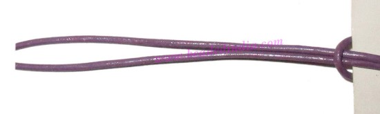 Picture of Leather Cords 0.5mm (half mm) round, regular color - lilac.