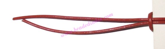 Picture of Leather Cords 0.5mm (half mm) round, regular color - rust.