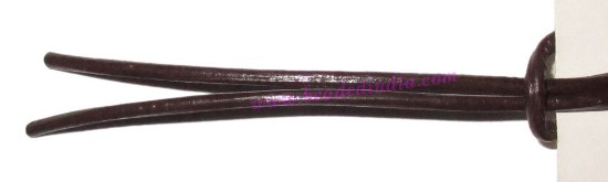 Picture of Leather Cords 0.5mm (half mm) round, regular color - chocolate.