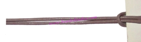 Picture of Leather Cords 2.5mm (two and half mm) round, regular color - dusty plum.