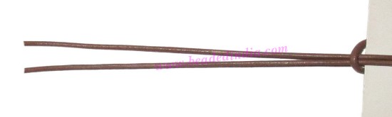 Picture of Leather Cords 2.5mm (two and half mm) round, regular color - camel.