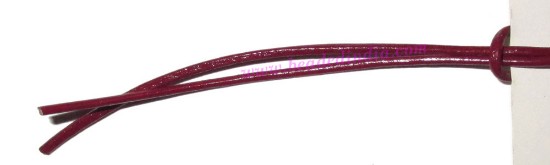 Picture of Leather Cords 5.0mm (five mm) round, regular color - cherry.