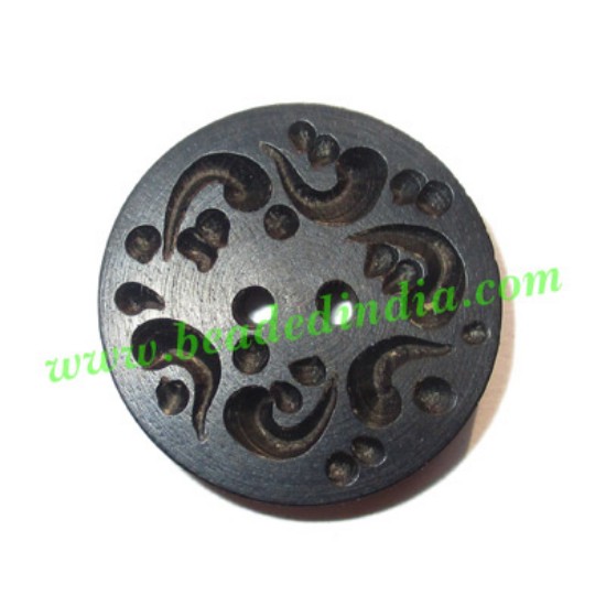 Picture of Handmade wood buttons, size : 20mm