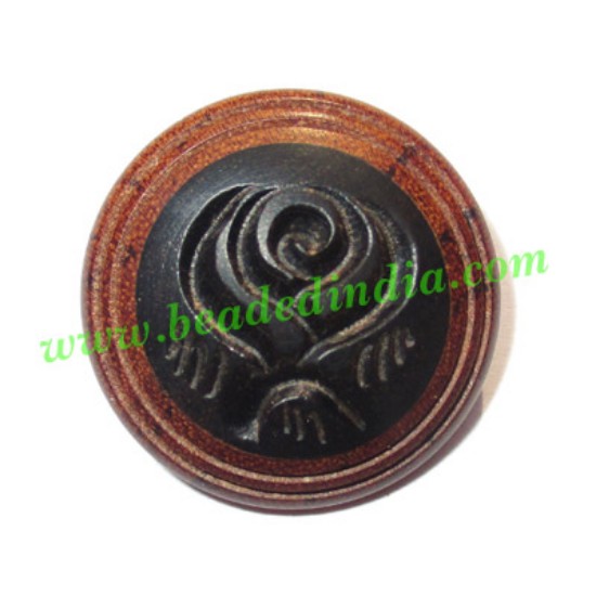 Picture of Handmade wood buttons, size : 20mm