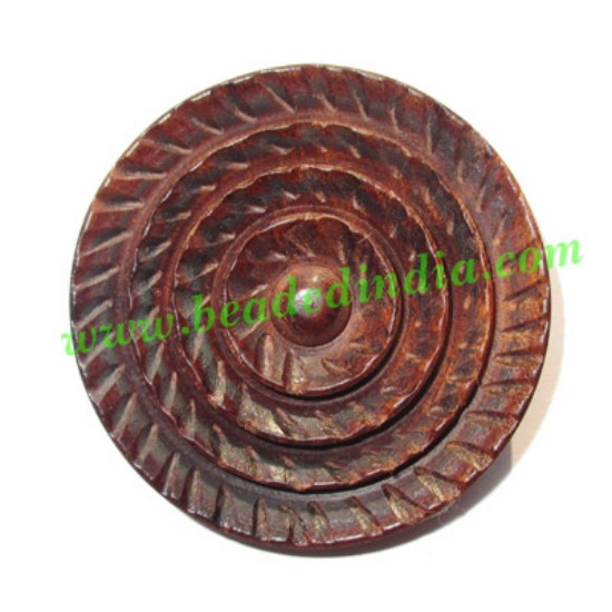 Picture of Handmade wood buttons, size : 20mm