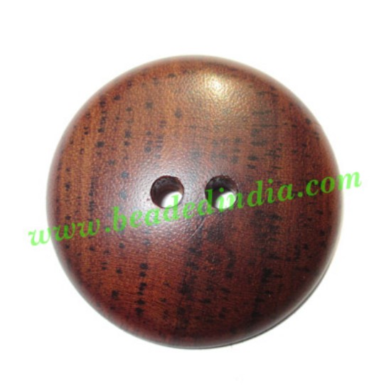 Picture of Handmade wood buttons, size : 20mm