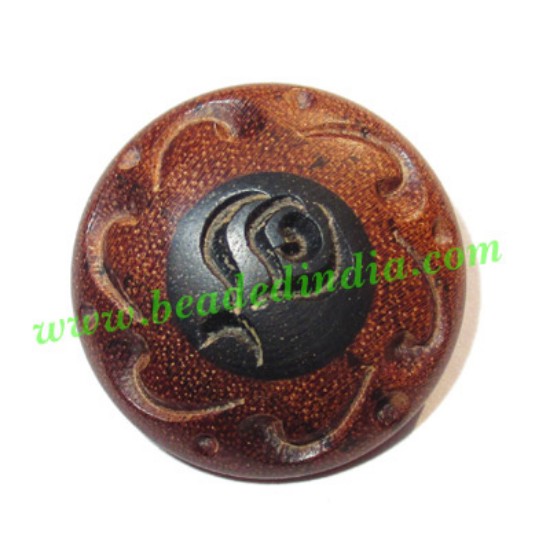 Picture of Handmade wood buttons, size : 20mm