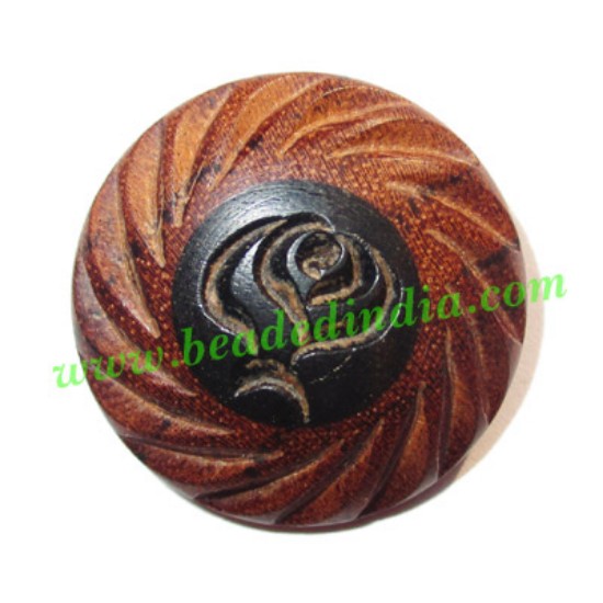 Picture of Handmade wood buttons, size : 20mm