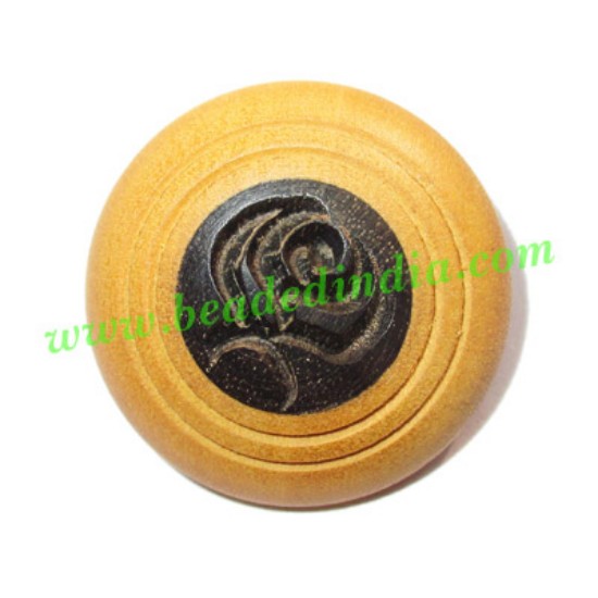 Picture of Handmade wood buttons, size : 20mm