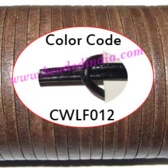 Picture of Leather Cords 5.0mm flat, regular color - violet.