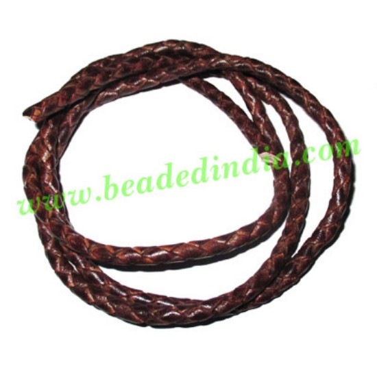 Picture of Leather Bolo Braided Hunter Cords, size: 4mm 4 ply.