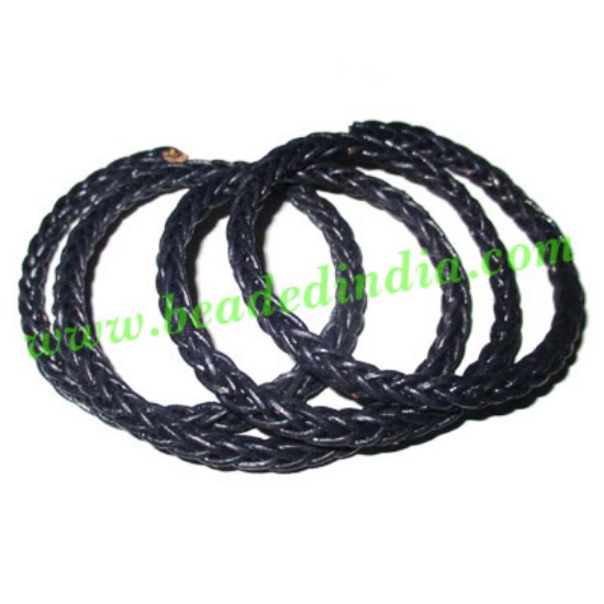 Picture of Leather Bolo Braided Hunter Cords, size: 3mm 3 ply.