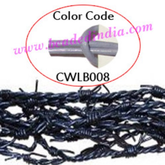 Picture of Barb Wire Leather Cords 1.0mm round, regular color - lavender.