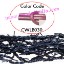 Picture of Barb Wire Leather Cords 1.0mm round, metallic color - magenta.