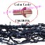Picture of Barb Wire Leather Cords 1.0mm round, metallic color - faded pink.