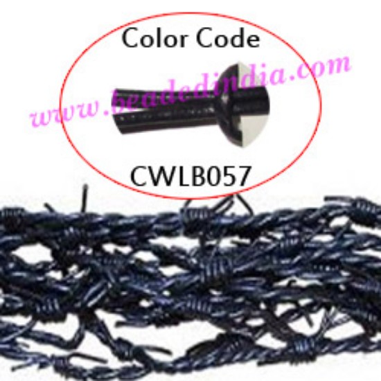 Picture of Barb Wire Leather Cords 1.0mm round, regular color - light violet.