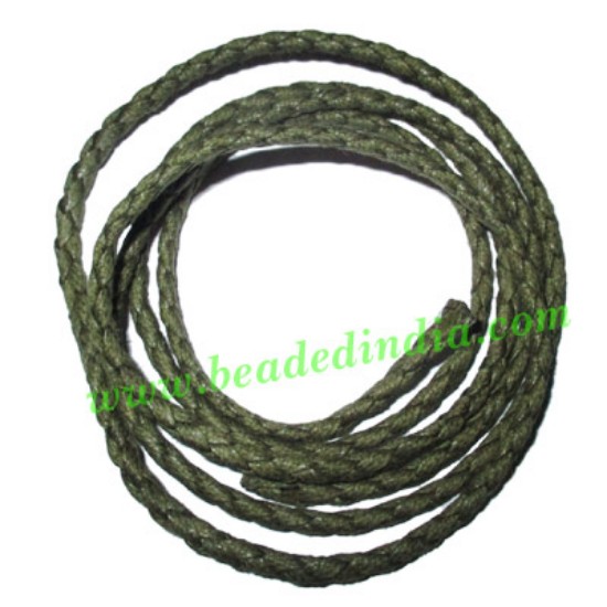 Picture of Braided Hunter Cotton Wax Cords, size: 3mm