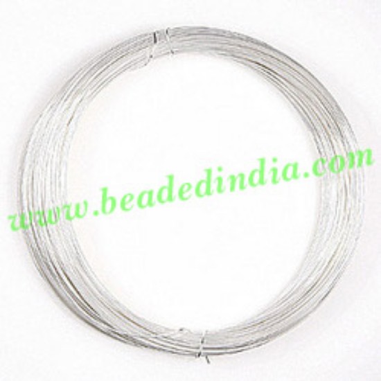 Picture of Copper Based Silver Plated Metal Wire 22 gauge (0.64mm).