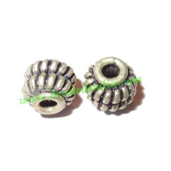 Picture of Silver Plated Fancy Beads, size: 6x6mm, weight: 0.72 grams.