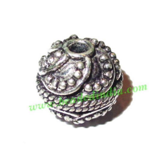 Picture of Silver Plated Fancy Beads, size: 13x12mm, weight: 3.76 grams.