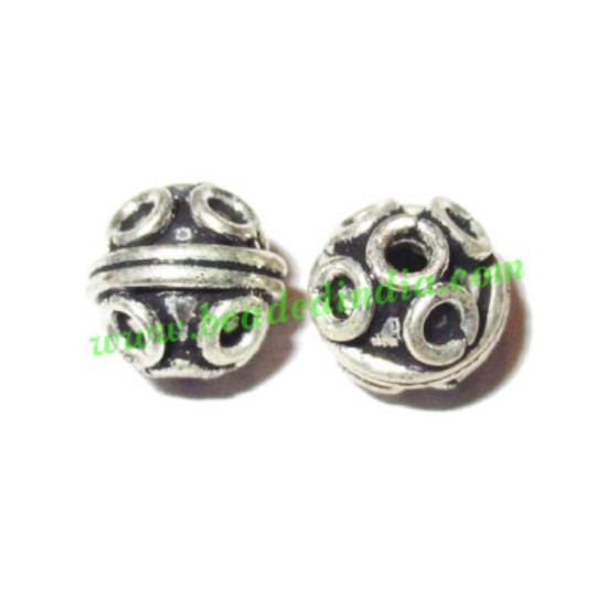 Picture of Silver Plated Fancy Beads, size: 8x8mm, weight: 1.18 grams.