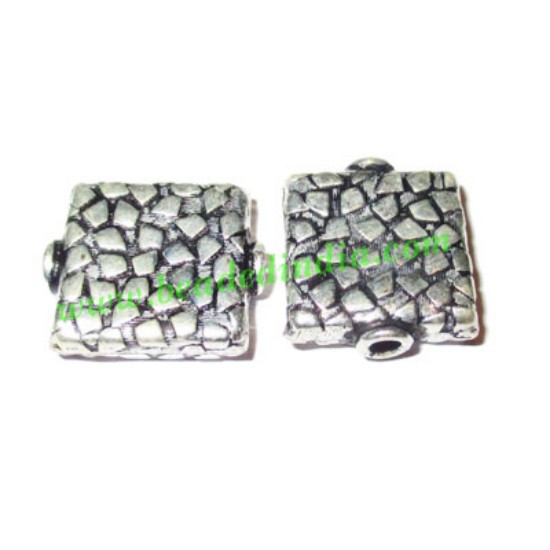 Picture of Silver Plated Fancy Beads, size: 17x14x9mm, weight: 2.06 grams.