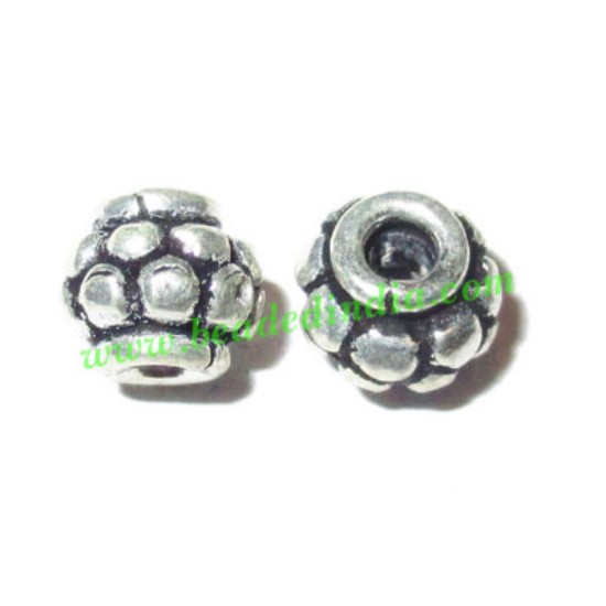 Picture of Silver Plated Fancy Beads, size: 6x5mm, weight: 0.68 grams.