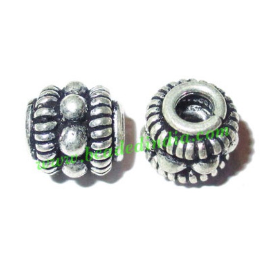 Picture of Silver Plated Fancy Beads, size: 7x7mm, weight: 1.3 grams.