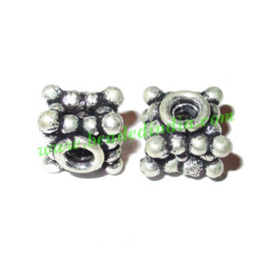 Picture of Silver Plated Fancy Beads, size: 8x9mm, weight: 2.4 grams.