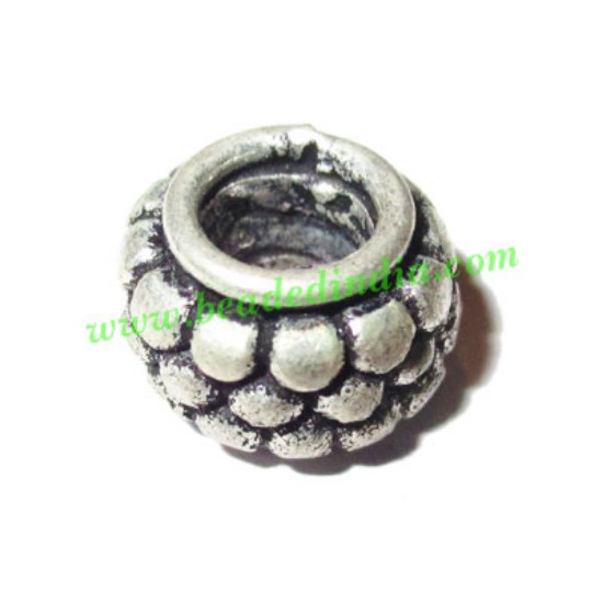 Picture of Silver Plated Fancy Beads, size: 8x11mm, weight: 3.42 grams.