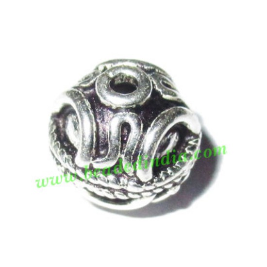 Picture of Silver Plated Fancy Beads, size: 9x9mm, weight: 1.21 grams.