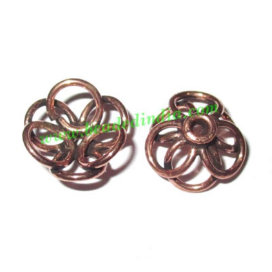 Picture of Copper Metal Caps, size: 7x14mm, weight: 1.51 grams.