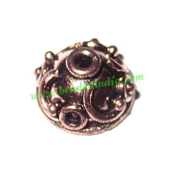 Picture of Copper Metal Caps, size: 7x13mm, weight: 1.73 grams.