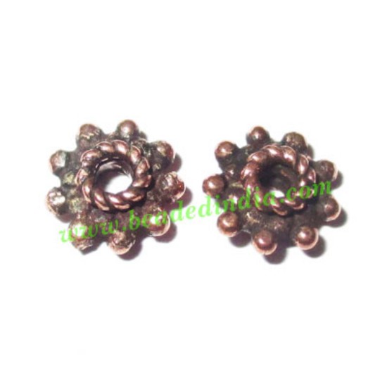 Picture of Copper Metal Spacers, size: 3x7mm, weight: 0.4 grams.