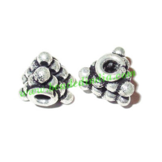 Picture of Sterling Silver .925 Fancy Beads, size: 7x7.5mm, weight: 1.39 grams.