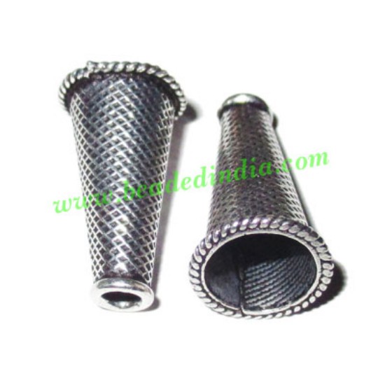 Picture of Sterling Silver .925 Cones, size: 21x12mm, weight: 1.99 grams.