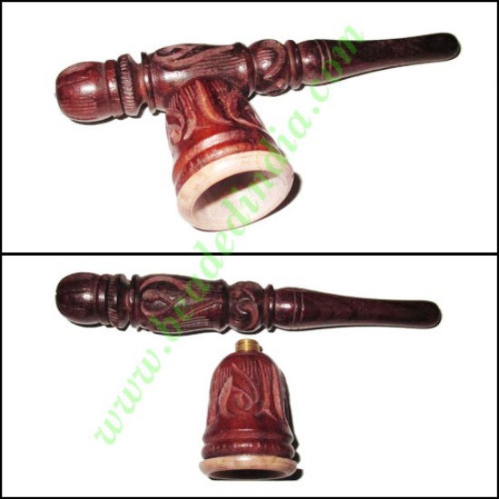 Picture of Handmade rosewood smoking pipe, size : 5 inch pipe