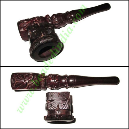 Picture of Handmade rosewood smoking pipe, size : 5 inch pipe