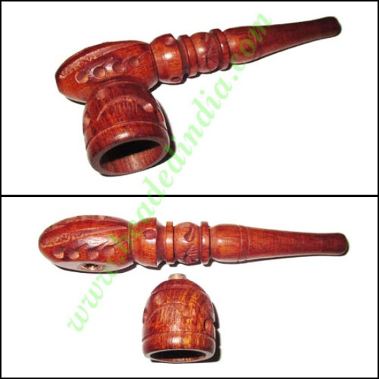 Picture of Handmade rosewood smoking pipe, size : 4 inch pipe