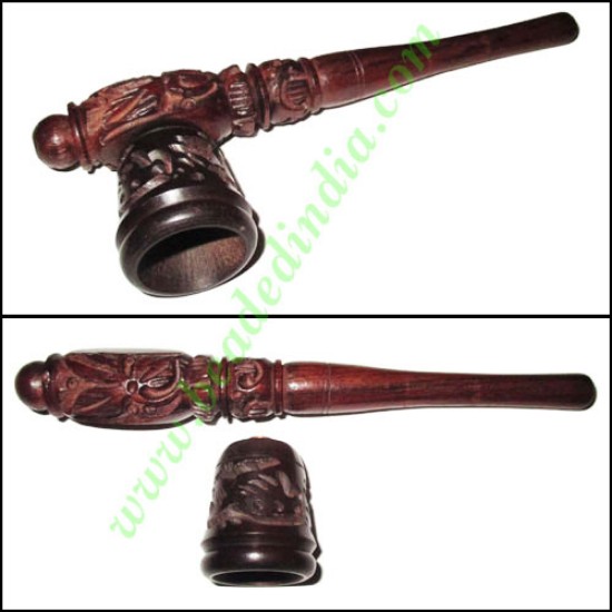 Picture of Handmade rosewood smoking pipe, size : 6 inch pipe