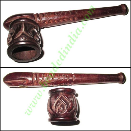 Picture of Handmade rosewood smoking pipe, size : 4 inch pipe