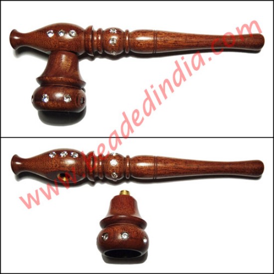 Picture of Handmade rosewood smoking pipe, size : 6 inch